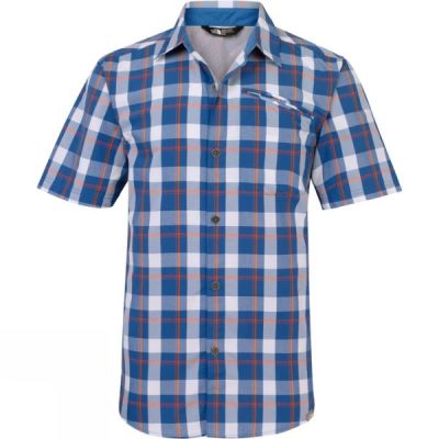 Camisa The North Face Rincon Manga Corta Woven Hombre Azules - Chile USC478531